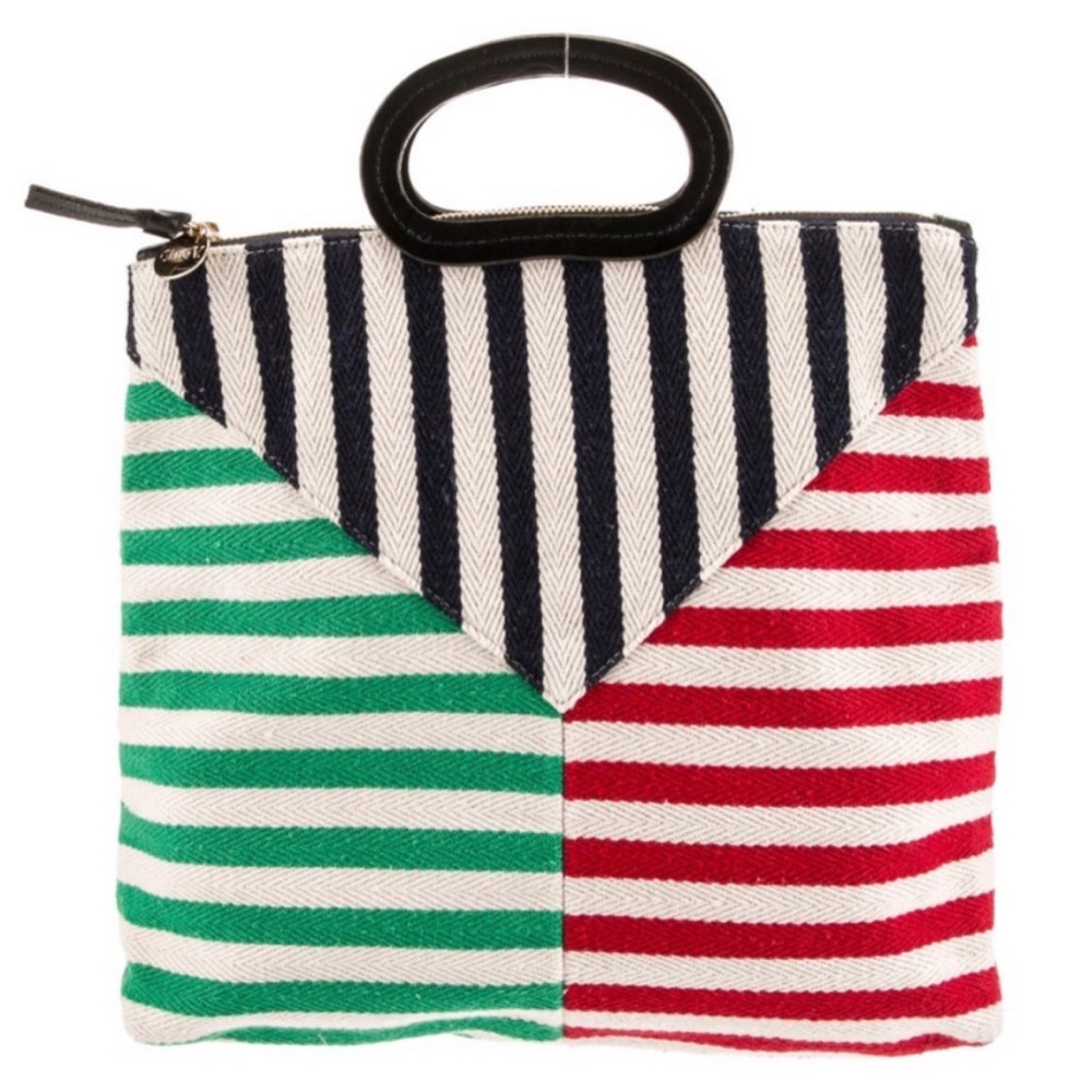 Clare V Fold over woven clutch. Sold Out Style